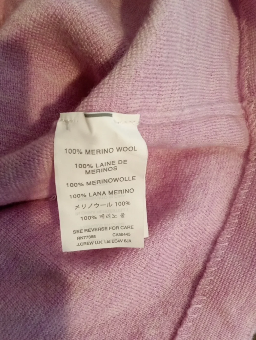 J. Crew soft pink